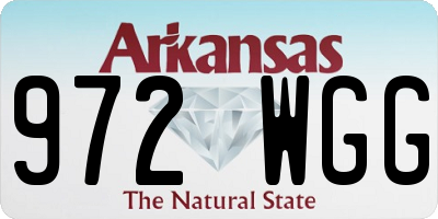 AR license plate 972WGG