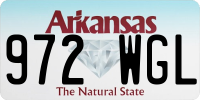 AR license plate 972WGL
