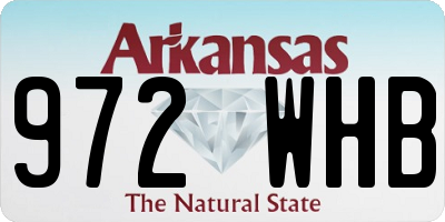 AR license plate 972WHB