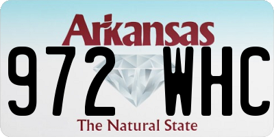 AR license plate 972WHC