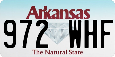 AR license plate 972WHF