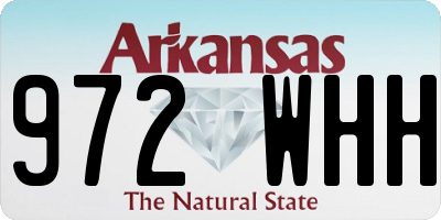 AR license plate 972WHH