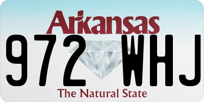 AR license plate 972WHJ