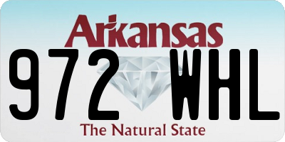 AR license plate 972WHL