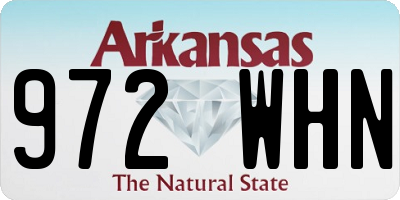 AR license plate 972WHN
