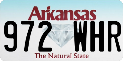 AR license plate 972WHR