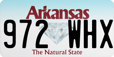 AR license plate 972WHX