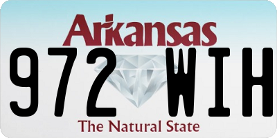 AR license plate 972WIH