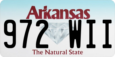 AR license plate 972WII