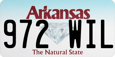 AR license plate 972WIL