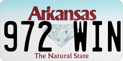 AR license plate 972WIN