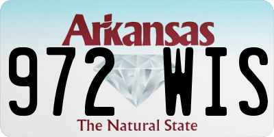 AR license plate 972WIS