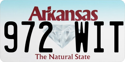 AR license plate 972WIT