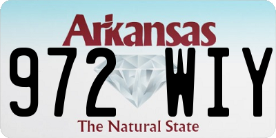 AR license plate 972WIY