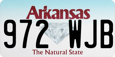 AR license plate 972WJB