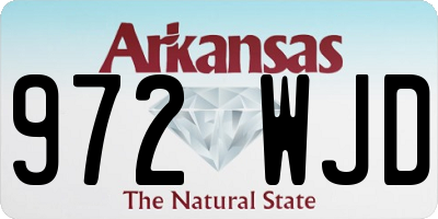 AR license plate 972WJD