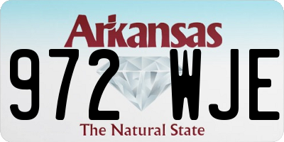 AR license plate 972WJE