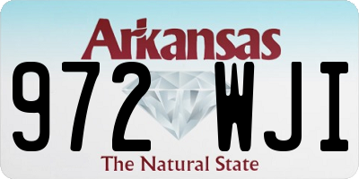AR license plate 972WJI