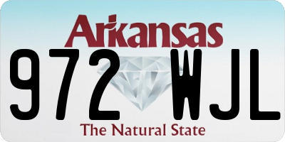AR license plate 972WJL