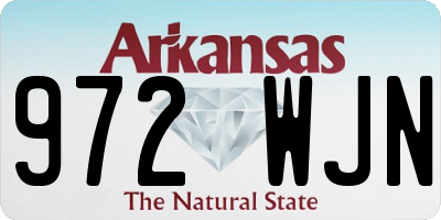 AR license plate 972WJN