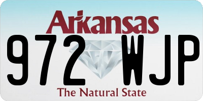 AR license plate 972WJP