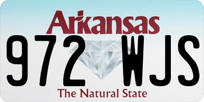 AR license plate 972WJS