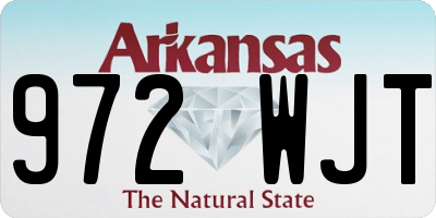 AR license plate 972WJT