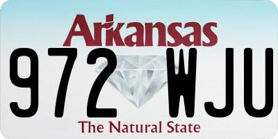 AR license plate 972WJU