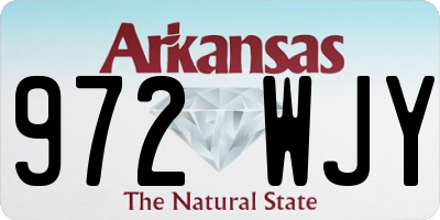 AR license plate 972WJY