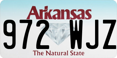 AR license plate 972WJZ
