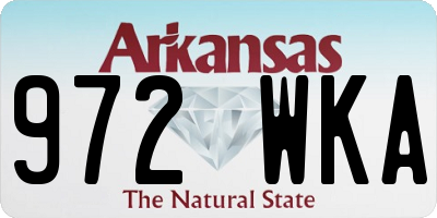 AR license plate 972WKA