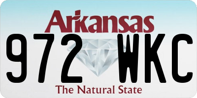 AR license plate 972WKC