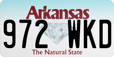AR license plate 972WKD