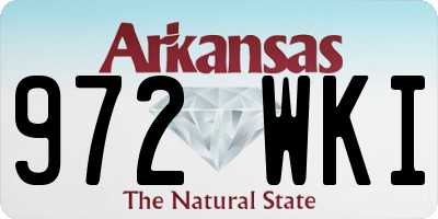 AR license plate 972WKI