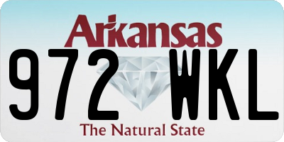 AR license plate 972WKL