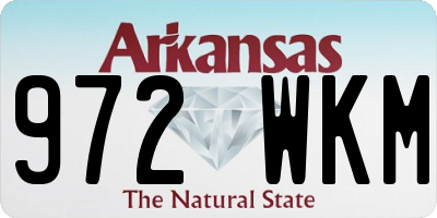 AR license plate 972WKM