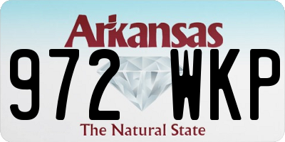 AR license plate 972WKP