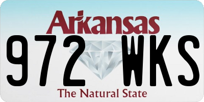 AR license plate 972WKS