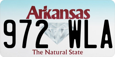 AR license plate 972WLA