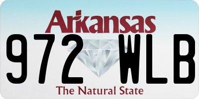 AR license plate 972WLB