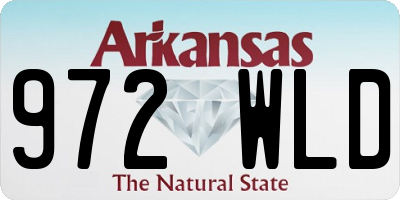 AR license plate 972WLD