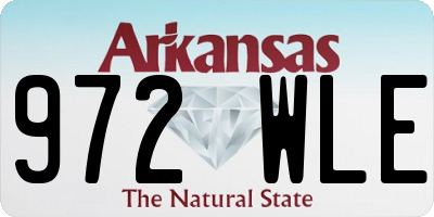AR license plate 972WLE