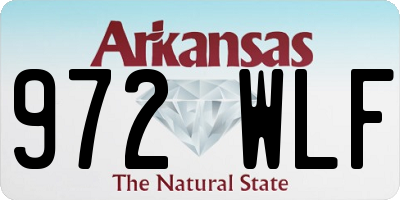AR license plate 972WLF