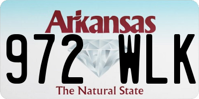 AR license plate 972WLK