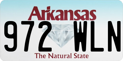 AR license plate 972WLN