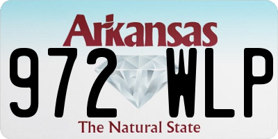 AR license plate 972WLP