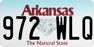 AR license plate 972WLQ
