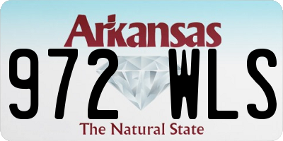 AR license plate 972WLS