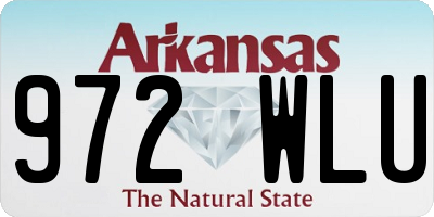 AR license plate 972WLU