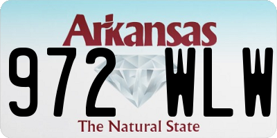 AR license plate 972WLW
